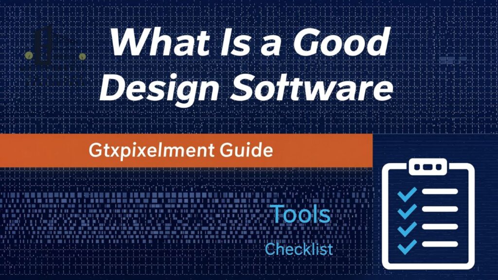 What Is a Good Design Software Gfxpixelment Guide & Tools