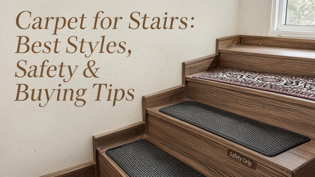Carpet for Stairs: Best Styles, Safety & Buying Tips