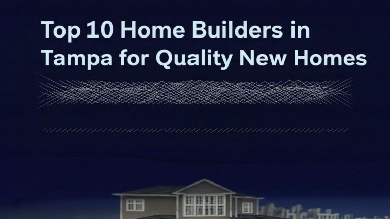 Top 10 Home Builders in Tampa for Quality New Homes