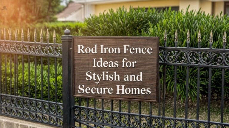 Rod Iron Fence Ideas for Stylish and Secure Homes