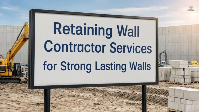 Retaining Wall Contractor Services for Strong Lasting Walls