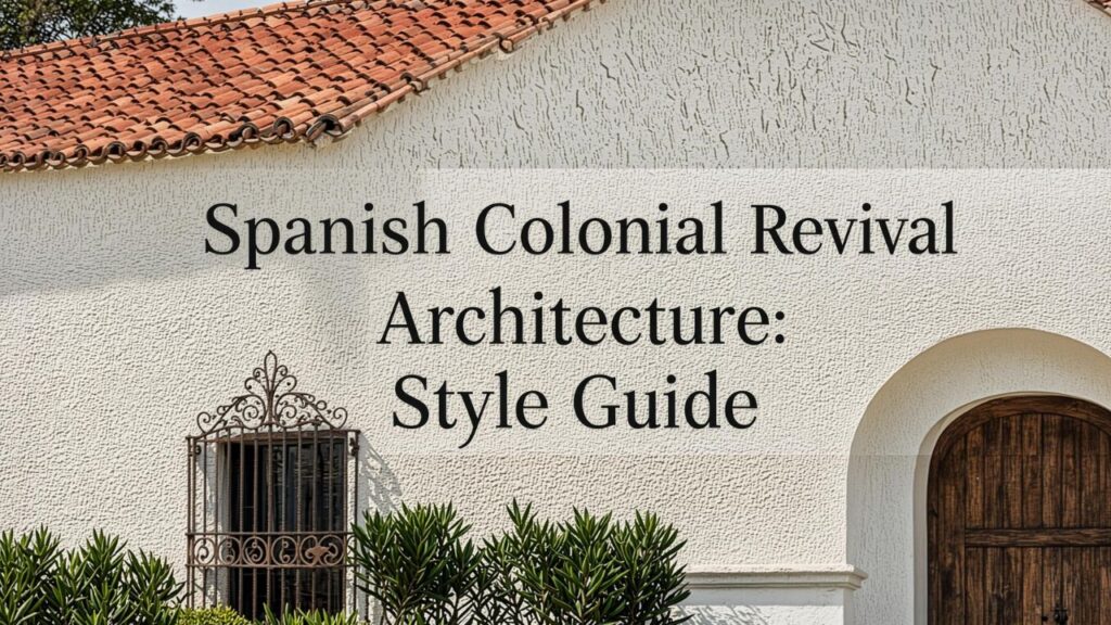 Spanish Colonial Revival Architecture: Style Guide