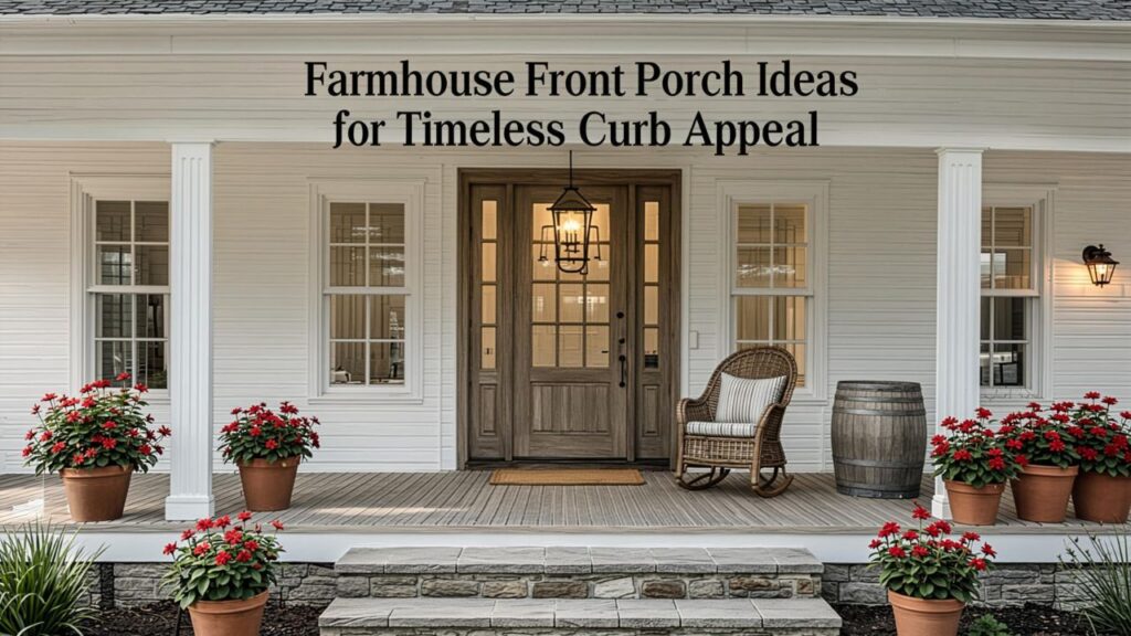 Farmhouse Front Porch Ideas for Timeless Curb Appeal