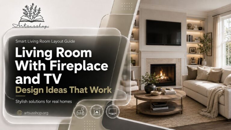 Living Room With Fireplace and TV Design Ideas That Work