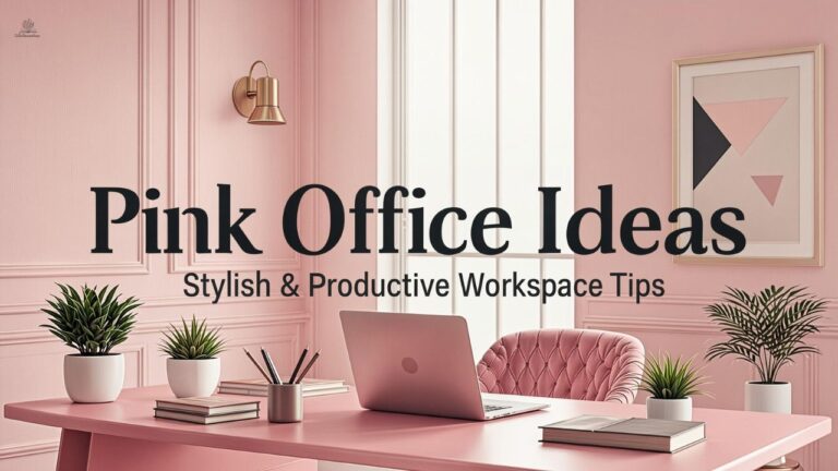 Pink Office Ideas: Stylish & Productive Workspace Tips