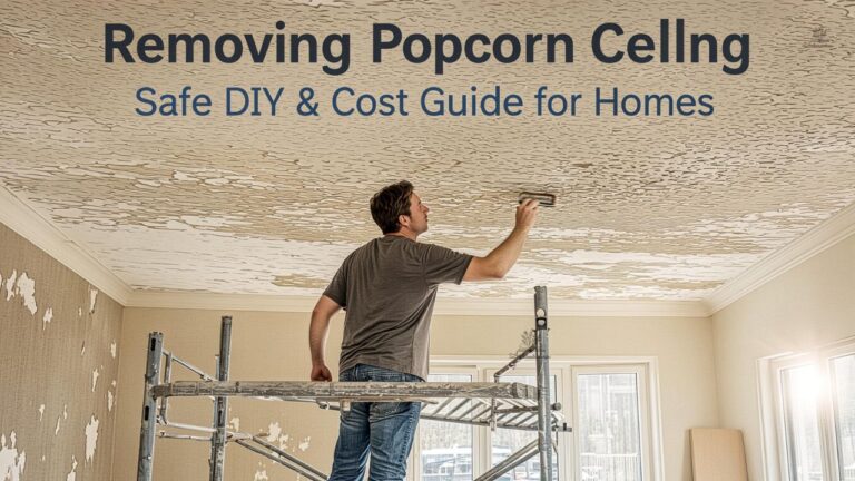 Removing Popcorn Ceiling: Safe DIY & Cost Guide for Homes