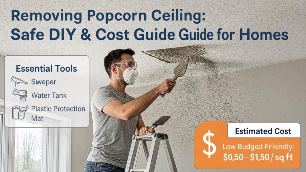 Removing Popcorn Ceiling: Safe DIY & Cost Guide for Homes